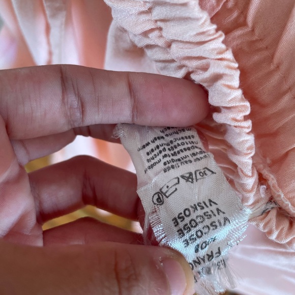 80s tiered skirt, ballet pink, made in France - Picture 3 of 3